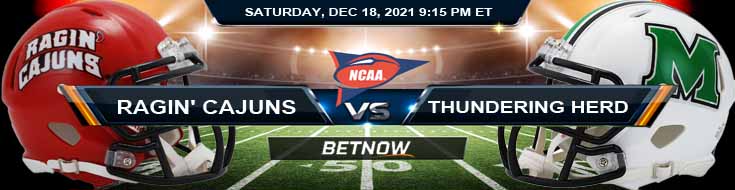 College Football Betting Tips for R+L Carriers New Orleans Bowl Between Louisiana Ragin' Cajuns and Marshall Thundering Herd 12-18-2021