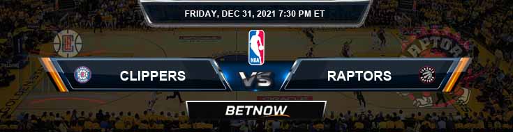 Los Angeles Clippers vs Toronto Raptors 12-31-2021 NBA Spread and Picks