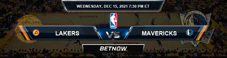 Los Angeles Lakers vs Dallas Mavericks 12-15-2021 NBA Spread and Picks