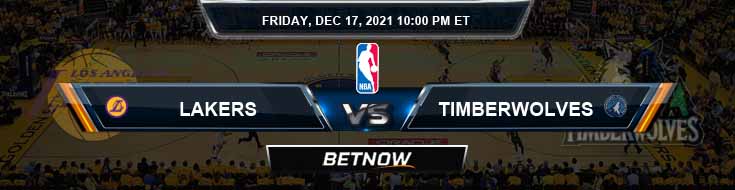 Los Angeles Lakers vs Minnesota Timberwolves 12-17-2021 NBA Odds and Picks