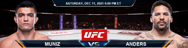UFC 269 Muniz vs Anders 12-11-2021 Odds Picks and Forecast