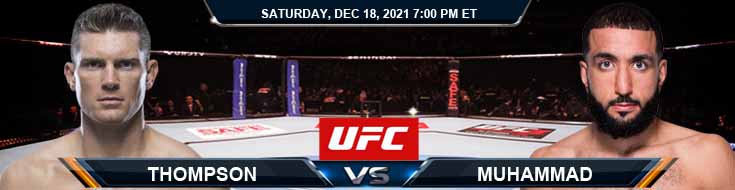 UFC Fight Night 199 Thompson vs Muhammad 12-18-2021 Odds Picks and Predictions