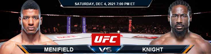 UFC on ESPN 31 Menifield vs Knight 12-04-2021 Spread Fight Analysis and Forecast