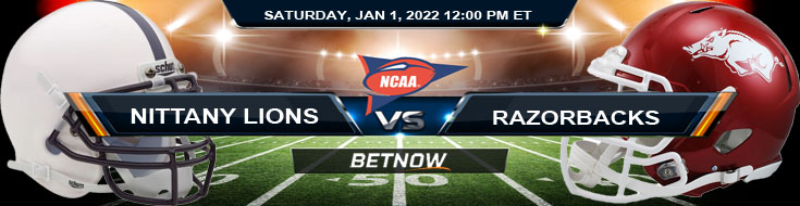 BetNow’s Best Betting Odds for Outback Bowl Penn State Nittany Lions vs Arkansas Razorbacks 01-01-2022