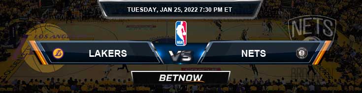 Los Angeles Lakers vs Brooklyn Nets 1-25-2022 NBA Picks and Previews