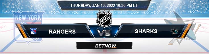 New York Rangers vs San Jose Sharks 01-13-2022 Predictions Preview and Spread