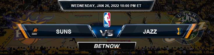 Phoenix Suns vs Utah Jazz 1-26-2022 NBA Previews and Game Analysis