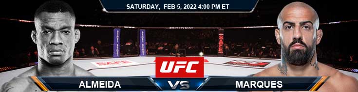 UFC Fight Night 200 Almeida vs Marques 02-05-2022 Fight Analysis Tips and Forecast
