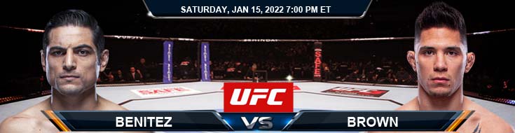 UFC on ESPN 32 Benitez vs Brown 01-15-2022 Fight Analysis, Forecast and Betting Tips