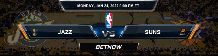 Utah Jazz vs Phoenix Suns 1-24-2022 NBA Previews and Game Analysis