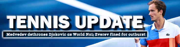 Tennis Update Daniil Medvedev Dethrones Djokovic as World No. 1 Zverev Fined for Outburst