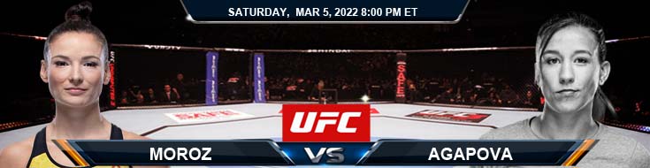 UFC 272 Moroz vs Agapova 03-05-2022 Favorite Picks Predictions and Best Preview