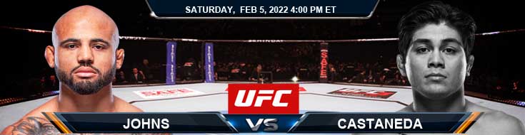 UFC Fight Night 200 Johns vs Castaneda 02-05-2022 Fight Analysis Picks and Forecast