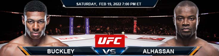 UFC Fight Night 201 Buckley vs Alhassan 02-19-2022 Fight Spread Predictions and Preview