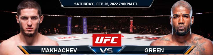 UFC Fight Night 202 Makhachev vs Green 02-26-2022 BetNow's Favorite Picks Predictions and Betting Preview