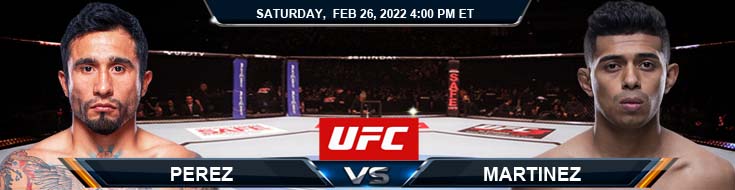 UFC Fight Night 202 Perez vs Martinez 02-26-2022 Picks Predictions and Preview