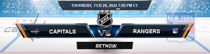 Washington Capitals vs New York Rangers 02-24-2022 Hockey Forecast Analysis and Favorite Odds
