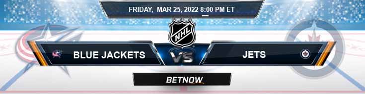 Columbus Blue Jackets vs Winnipeg Jets 03-25-2022 Hockey Odds Picks and Top Predictions