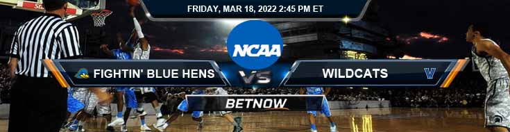Delaware Fightin' Blue Hens vs Villanova Wildcats 03-18-2022 March Madness Forecast Analysis and Odds