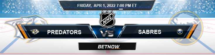 Nashville Predators vs Buffalo Sabres 04-01-2022 Betting Tips Forecast and Hockey Analysis