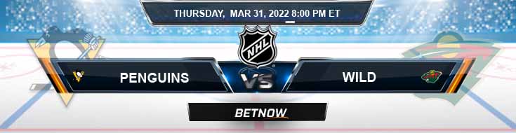 Pittsburgh Penguins vs Minnesota Wild 03-31-2022 Hockey Preview Spread and Game Analysis
