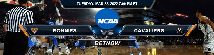 St. Bonaventure Bonnies vs Virginia Cavaliers 03-22-2022 NIT Quarterfinal Forecast Analysis and Odds