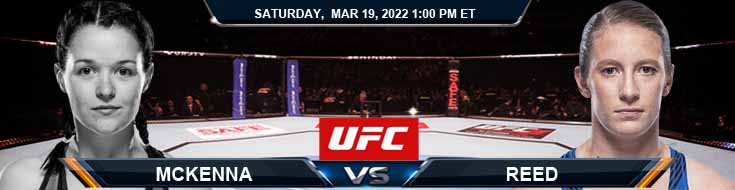 UFC Fight Night 204 McKenna vs Reed 03-19-2022 Fight Analysis Spread and Best Forecast