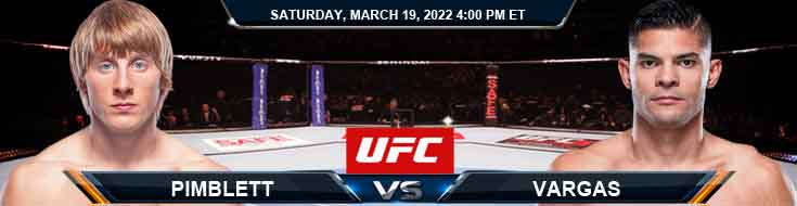 UFC Fight Night 204 Pimblett vs Vargas 03-19-2022 Fight Analysis Spread and Betting Forecast