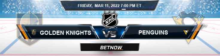 Vegas Golden Knights vs Pittsburgh Penguins 03-11-2022 Odds Picks and Predictions
