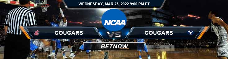 Washington State Cougars vs Brigham Young Cougars 03-23-2022 Predictions NIT Quarterfinal Preview and Spread