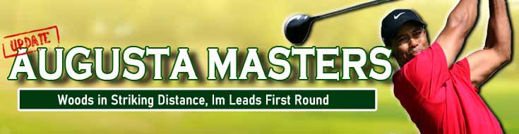 Augusta Masters Woods in Striking Distance Im Leads First Found