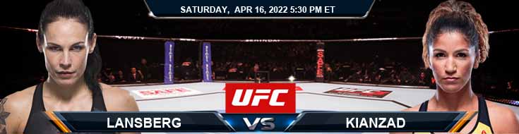 UFC on ESPN 34 Lansberg vs Kianzad 04-16-2022 Game Spread Picks and Forecast