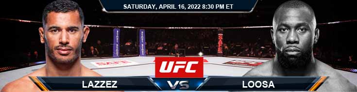 UFC on ESPN 34 Lazzez vs Loosa 04-16-2022 Game Predictions Spread and Preview