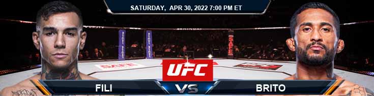 UFC on ESPN 35 Fili vs Brito 04-30-2022 Odds Fight Picks and Predictions