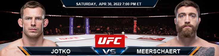 UFC on ESPN 35 Jotko vs Meerschaert 04-30-2022 Preview Fight Analysis and Spread