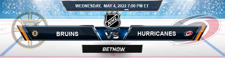Boston Bruins vs Carolina Hurricanes 05-04-2022 East 1st Round Odds and Game 2 Picks