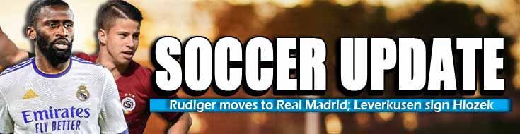 Rudiger Moves to Real Madrid; Leverkusen Sign Hlozek