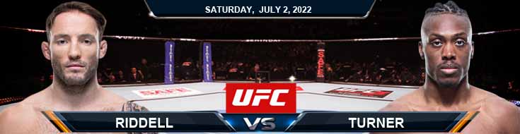 UFC 276 Riddell vs Turner 07-02-2022 Top Picks Spread and Forecast