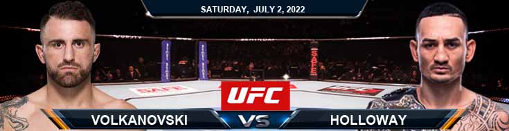 UFC 276 Volkanovski vs Holloway 07-02-2022 Odds Picks and Forecast