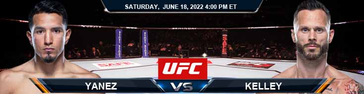 UFC on ESPN 37 Yanez vs Kelley 06-18-2022 Fight Analysis Spread and Forecast