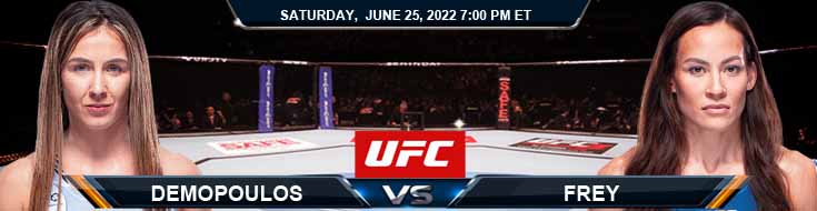 UFC on ESPN 38 Demopoulos vs Frey 06-25-2022 Fight Odds Picks and Best Predictions
