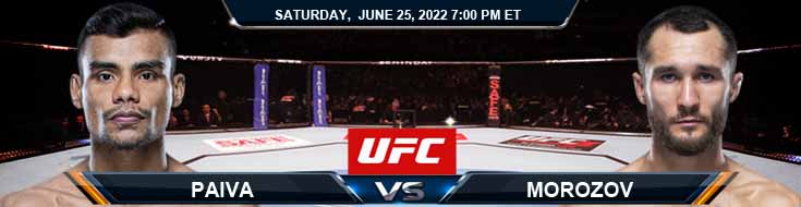 UFC on ESPN 38 Paiva vs Morozov 06-25-2022 Forecast Tips and Analysis