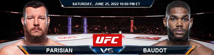UFC on ESPN 38 Parisian vs Baudot 06-25-2022 Fight Analysis Betting Predictions and UFC Odds