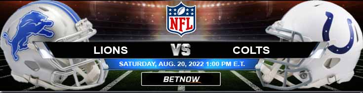 Detroit Lions vs Indianapolis Colts 20-08-2022 Tips Analisis Game dan Prakiraan BetNow