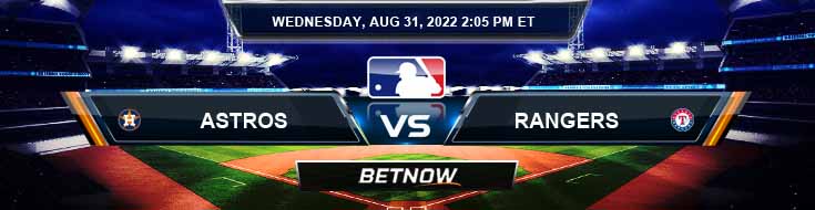 Houston Astros vs Texas Rangers 31-08-2022 Perkiraan Odds dan Pilihan Favorit