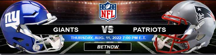New York Giants vs New England Patriots 11-08-2022 Pilihan Odds Pramusim dan Prediksi Minggu 1