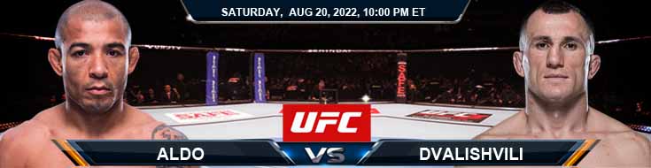 UFC 278 Aldo vs Dvalishvili 20-08-2022 Prakiraan dan Kiat Spread