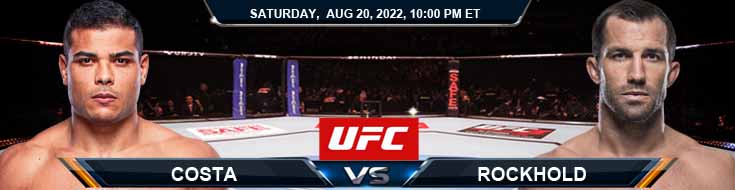 UFC 278 Costa vs Rockhold 08-20-2022 Fight Analysis Spread and Best Forecast