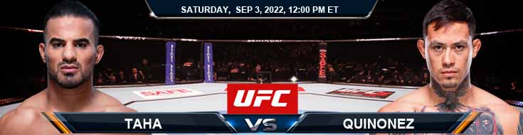 UFC Fight Night 209 Taha vs Quinonez 03-09-2022 Analisis Odds dan Pilihan Taruhan