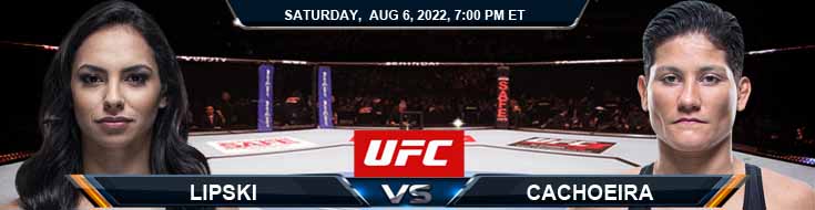 UFC on ESPN 40 Lipski vs Cachoeira 08-06-2022 Fight Spread Forecast and Odds